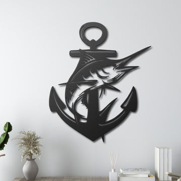 Sword Fish Metal Wall Art