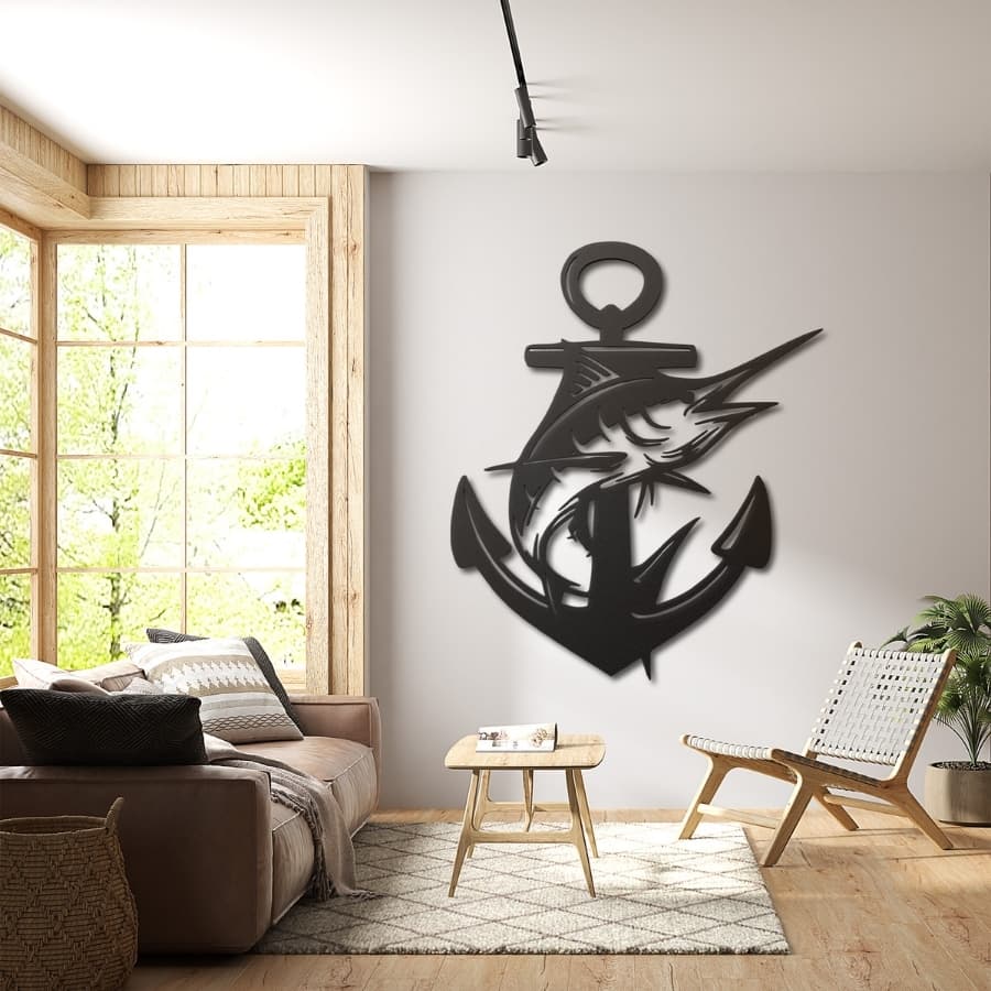 Sword Fish Metal Wall Art