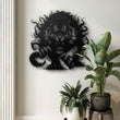 Tiger with Fiery Mane Metal Wall Art