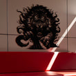 Tiger with Fiery Mane Metal Wall Art