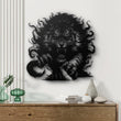 Tiger with Fiery Mane Metal Wall Art