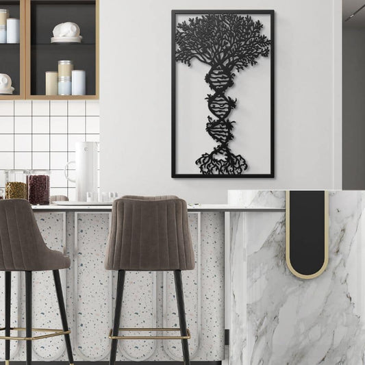 DNA Tree of Life Metal Wall Art