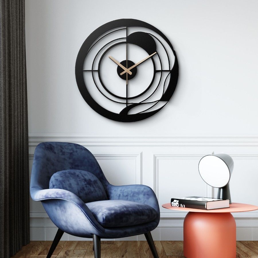 Unique Minimalist Metal Wall Clock