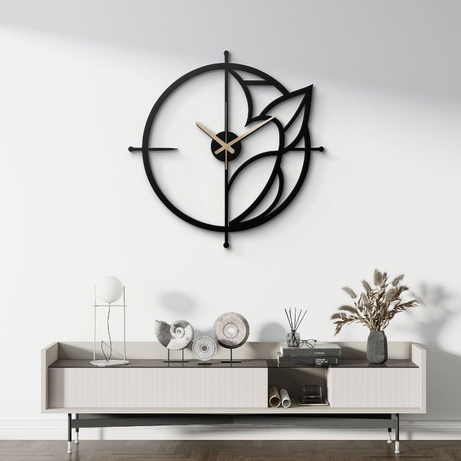 Unique Modern Metal Wall Clock
