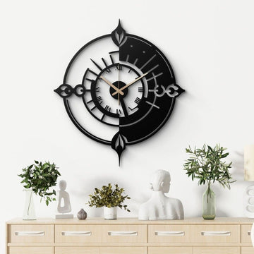 Unique Roman Numerals Metal Wall Clock