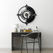 Unique Roman Numerals Metal Wall Clock