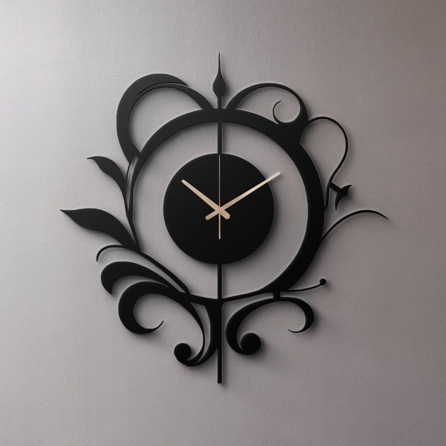 Unique Silent Oversized Metal Wall Clock