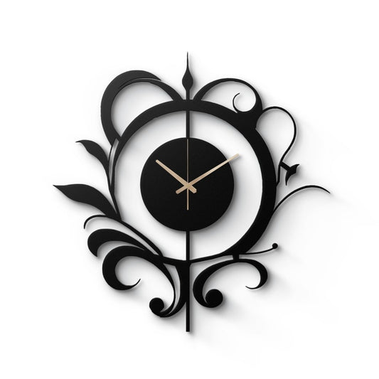 Unique Silent Oversized Metal Wall Clock