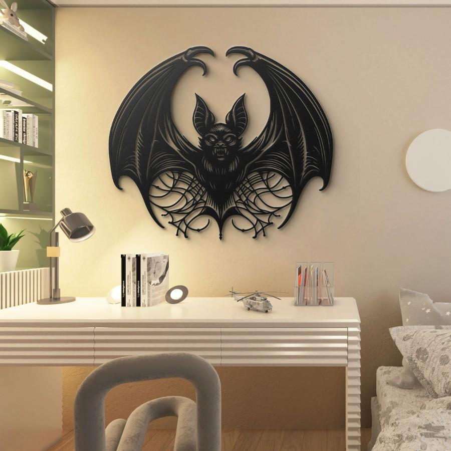 Vampire Bat Metal Wall Art