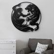 Vampire Battling Werewolf Metal Wall Art