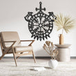 Vegvisir Viking Metal Wall Art