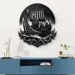 Viking Longship Raiders Metal Wall Art