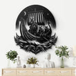 Viking Longship Raiders Metal Wall Art