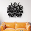 Viking Mountain Guardian Metal Wall Art