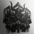 Viking Mountain Guardian Metal Wall Art