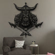 Viking Skull Metal Wall Art