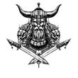 Viking Skull Metal Wall Art