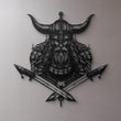 Viking Skull Metal Wall Art