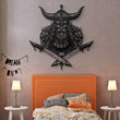 Viking Skull Metal Wall Art