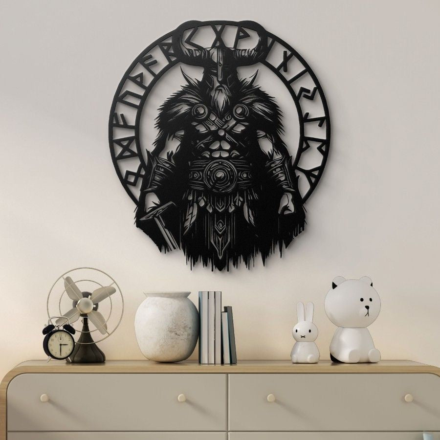 Viking Vegvisir Metal Wall Art - Moonarch