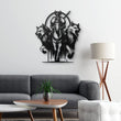 Viking and Wolves Metal Wall Art