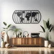 World Map Metal Wall Art