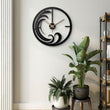 Wave Inspired Metal Wall Clock