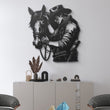 Western Cowboy Metal Wall Art Decor