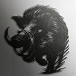 Wild Boar Metal Wall Art