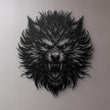 Wolf Head Metal Wall Art