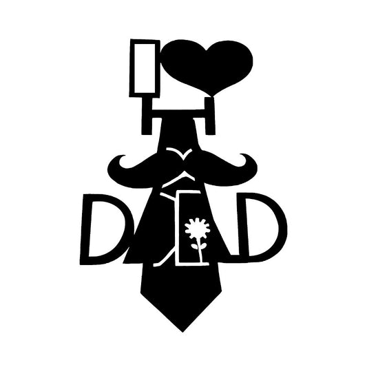 I Love Dad Metal Wall Art