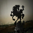 Zombie Horse Metal Yard Art, Halloween Decor