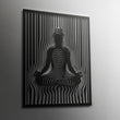 Woman Yoga Illusion Metal Wall Art