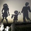 Zombie Family Metal Yard Art, Halloween Decor