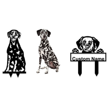 Dalmatian Custom Metal Dog Portrait