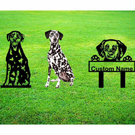 Dalmatian Custom Metal Dog Portrait