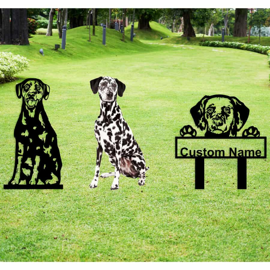 Dalmatian Custom Metal Dog Portrait