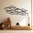 Fish Family Metal Wall Art Decor