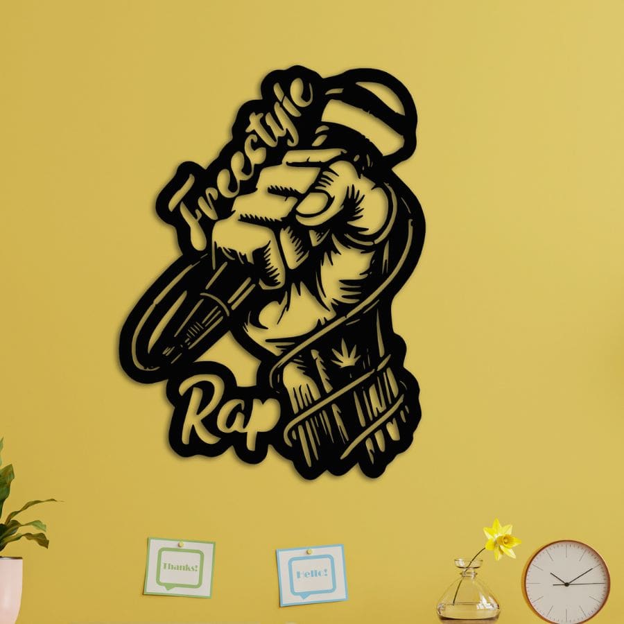 Freestyle Rap Metal Wall Art