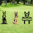 German Shepherd Custom Metal Dog Portrait