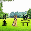 German Shepherd Custom Metal Dog Portrait