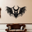 Mystical Gothic Bat Metal Wall Art