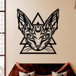 Gothic Sphynx Cat Metal Wall Art