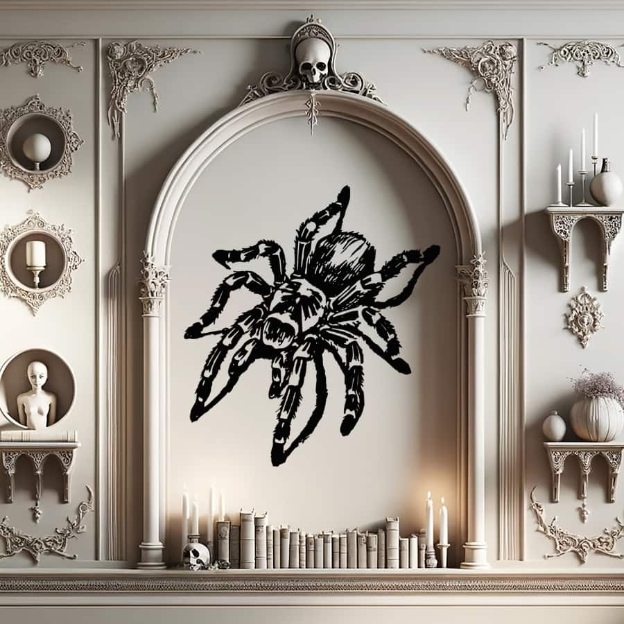 Tarantula Gothic Metal Wall Art