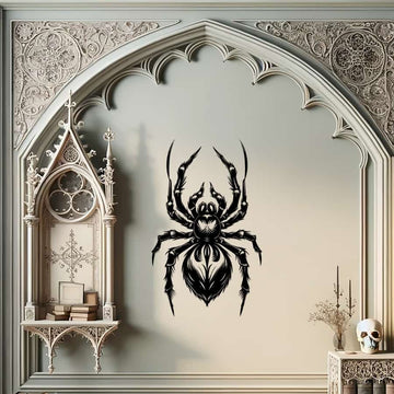 Spider Gothic Metal Wall Art