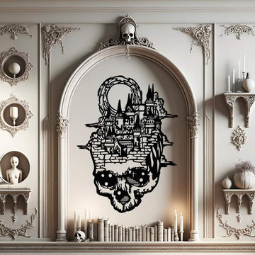 Fantasy City Gothic Metal Wall Art