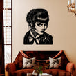 Fancy Gothic Woman Metal Wall Art