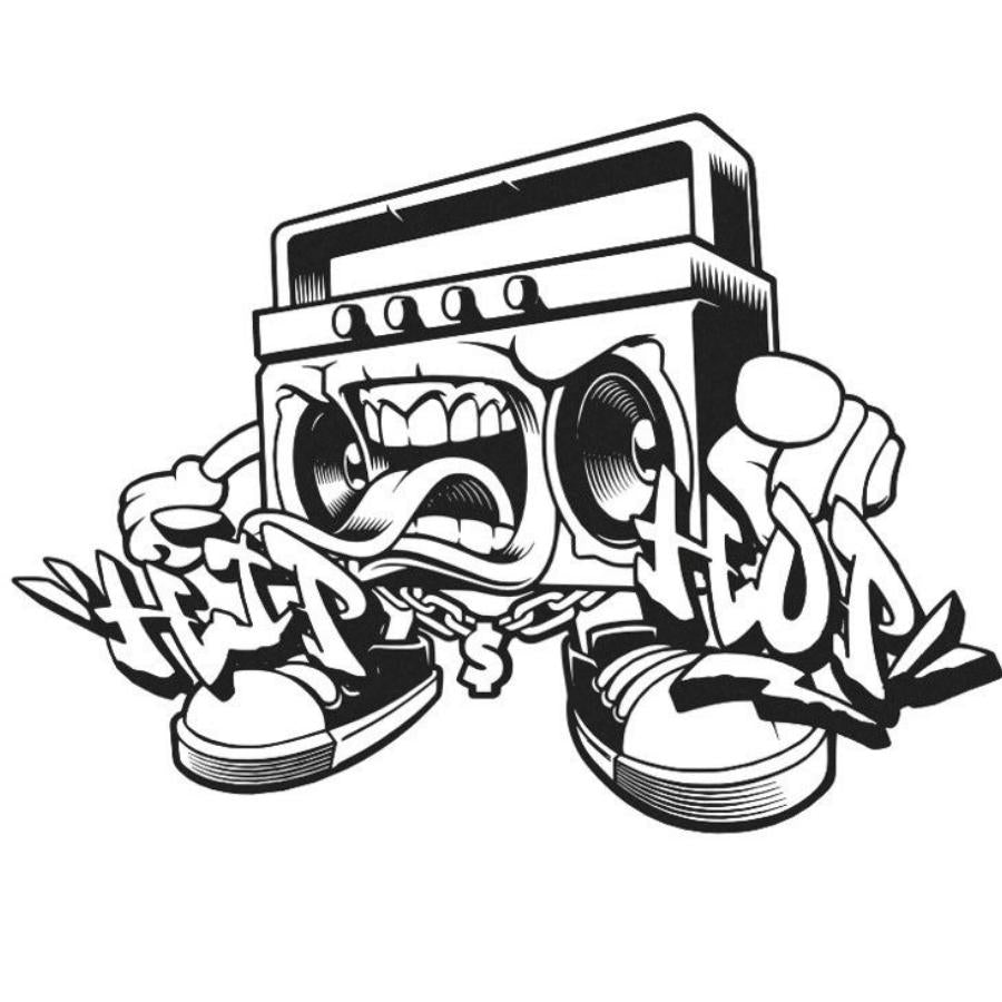 Hip Hop Monster Metal Wall Art