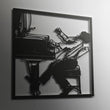 Jazz Pianist Metal Wall Art Decor