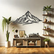 Metal Mountain Line Wall Art